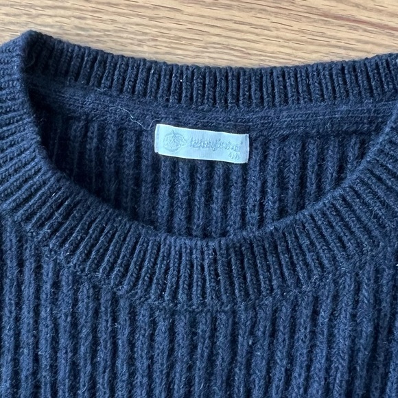 Navy and green beautiful wool sweater - size 4 - Picture 4 of 4